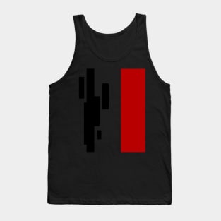 ABSTRACT RED BLACK Tank Top